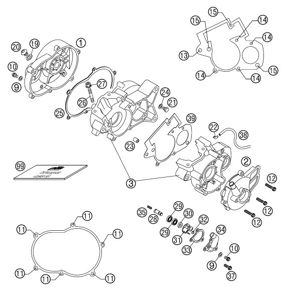 Náhled schématu ENGINE CASE