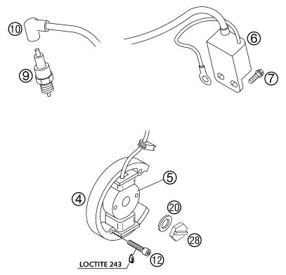 Náhled schématu IGNITION SYSTEM