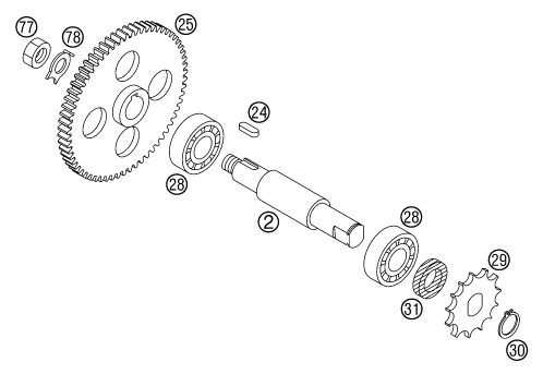 Náhled schématu TRANSMISSION II - COUNTERSHAFT