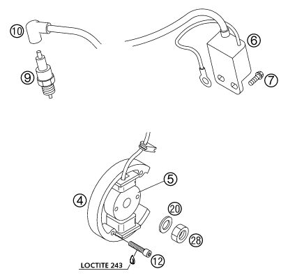 Náhled schématu IGNITION SYSTEM
