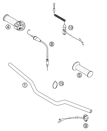 Náhled schématu HANDLEBAR, CONTROLS