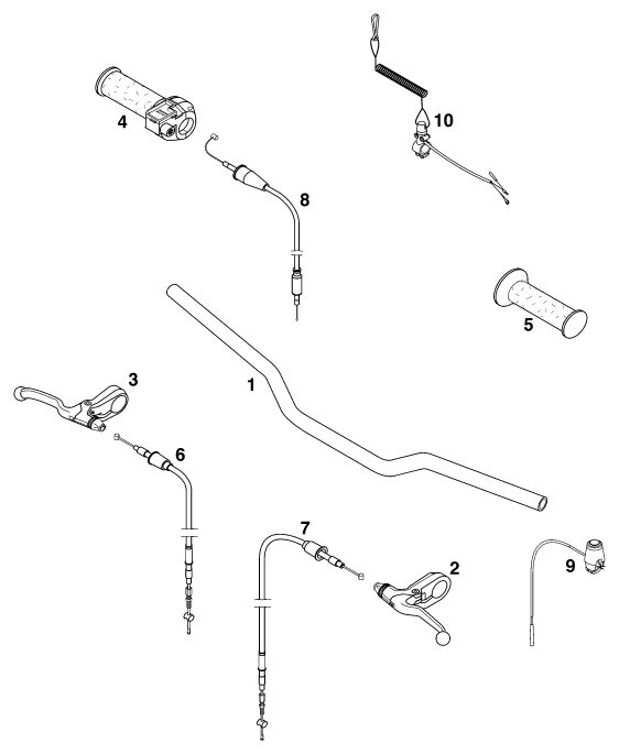 Náhled schématu HANDLEBAR, CONTROLS