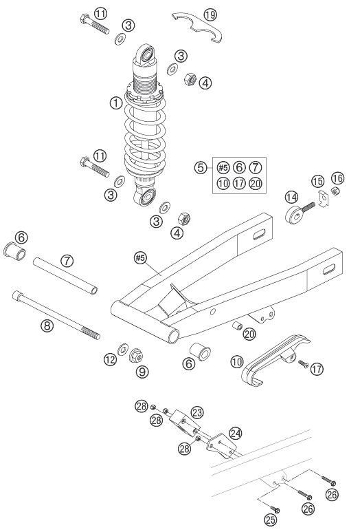 Náhled schématu SHOCK ABSORBER