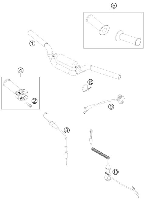 Náhled schématu HANDLEBAR, CONTROLS