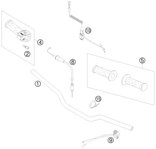 Náhled schématu HANDLEBAR, CONTROLS