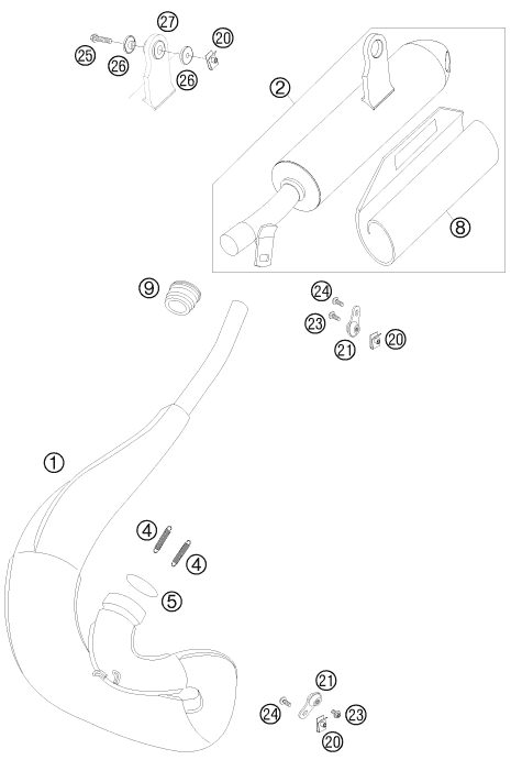 Náhled schématu EXHAUST SYSTEM