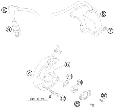 Náhled schématu IGNITION SYSTEM
