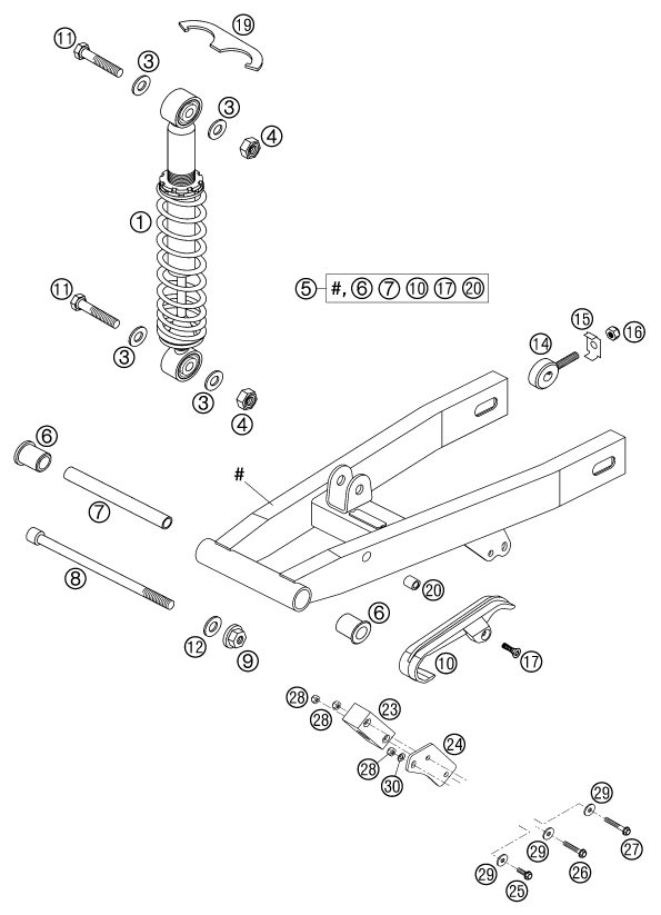 Náhled schématu SHOCK ABSORBER