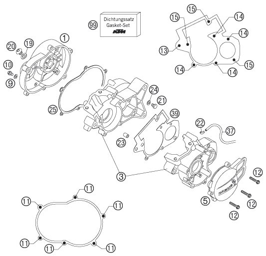 Náhled schématu ENGINE CASE