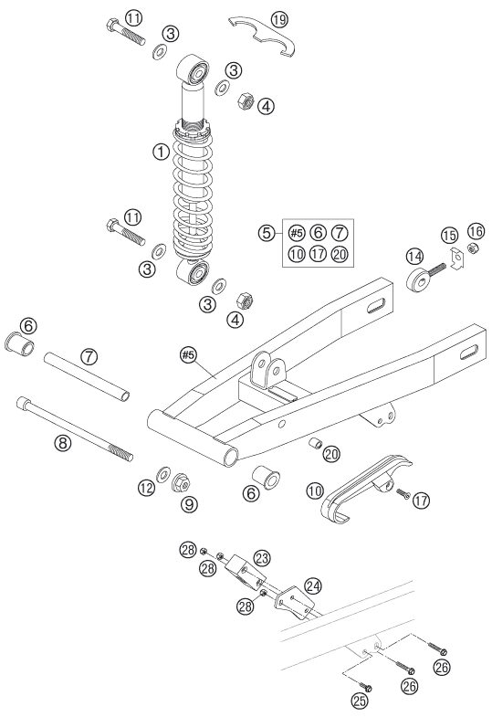Náhled schématu SHOCK ABSORBER
