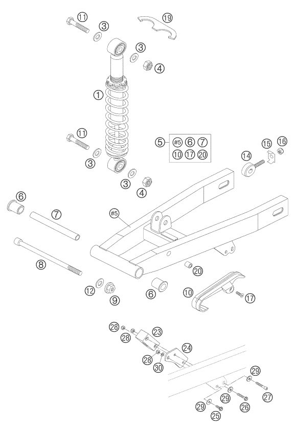 Náhled schématu SHOCK ABSORBER