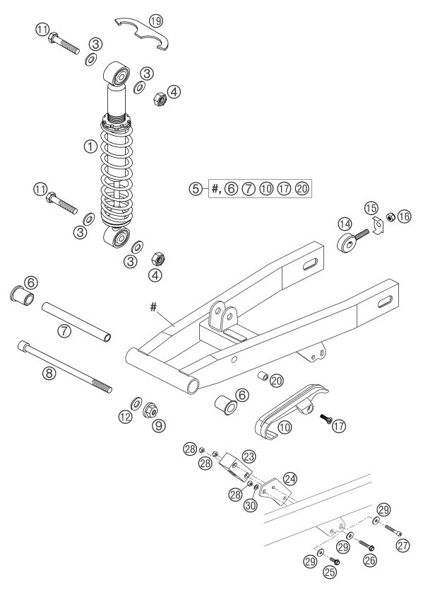 Náhled schématu SHOCK ABSORBER