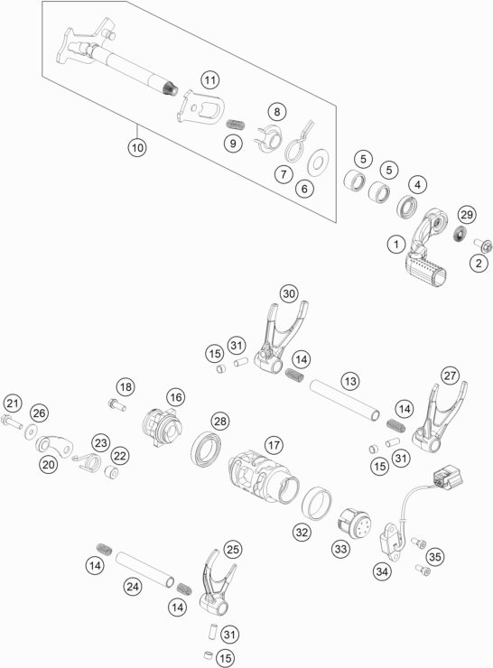 Náhled schématu SHIFTING MECHANISM