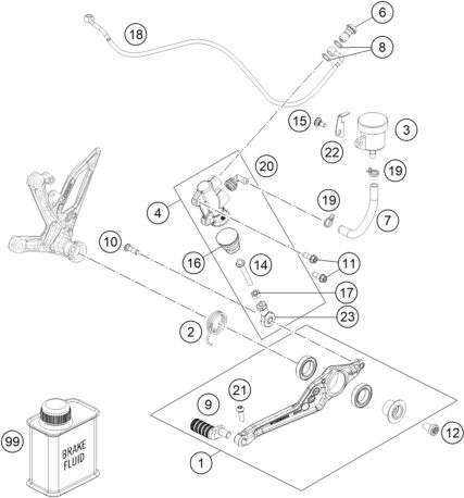 Náhled schématu REAR BRAKE CONTROL