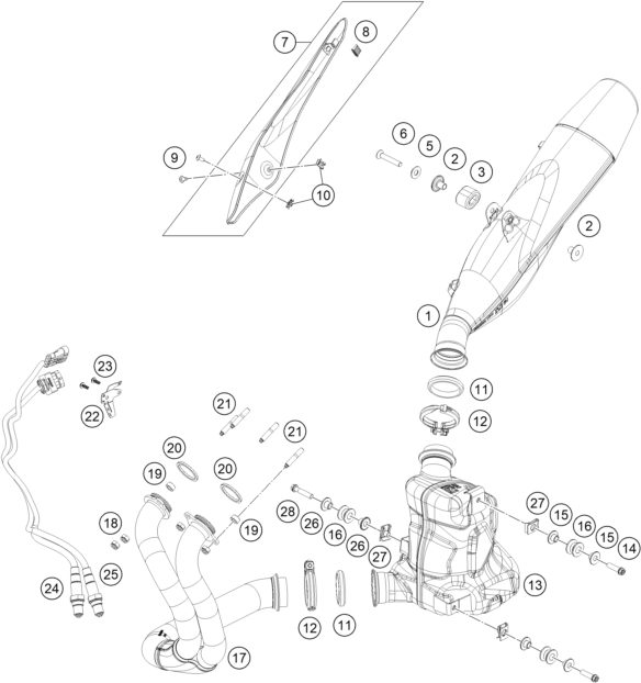 Náhled schématu EXHAUST SYSTEM