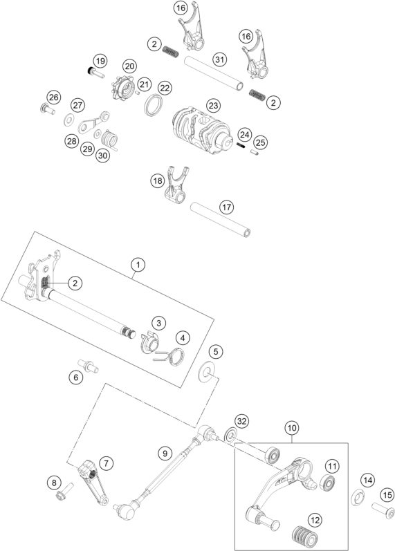 Náhled schématu SHIFTING MECHANISM