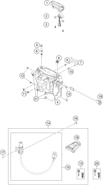 Náhled schématu INSTRUMENTS / LOCK SYSTEM