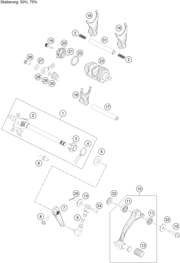 Náhled schématu SHIFTING MECHANISM