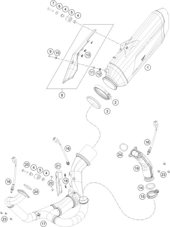 Náhled schématu EXHAUST SYSTEM