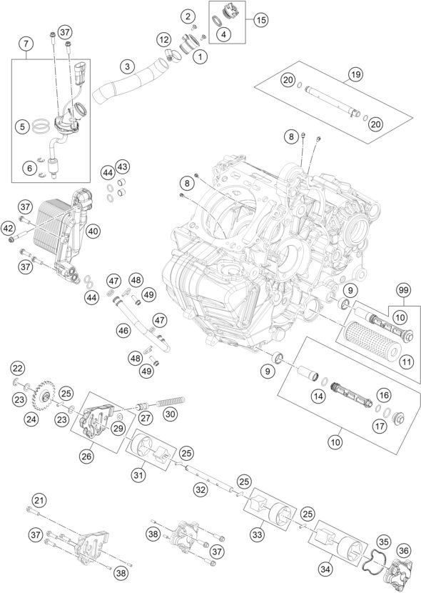 Náhled schématu LUBRICATING SYSTEM