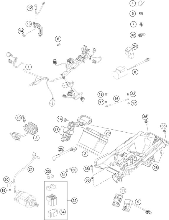 Náhled schématu WIRING HARNESS
