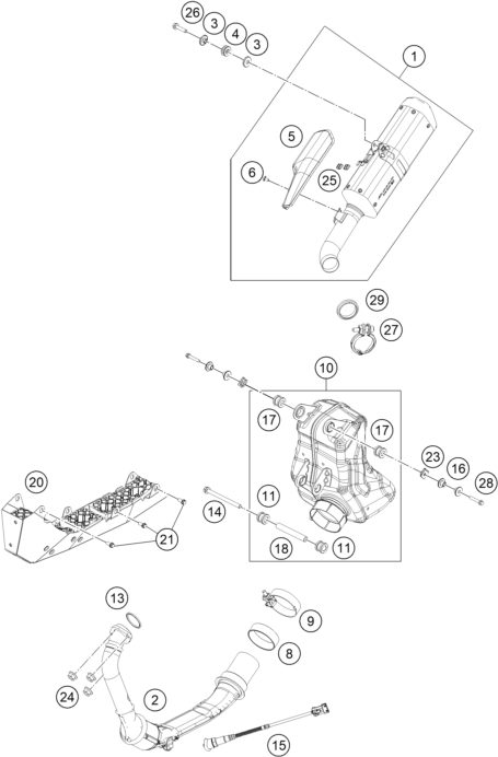 Náhled schématu EXHAUST SYSTEM