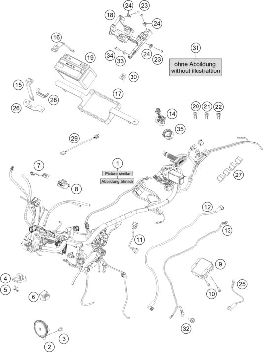 Náhled schématu WIRING HARNESS
