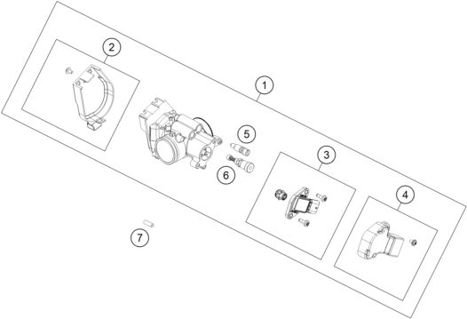 Náhled schématu THROTTLE BODY
