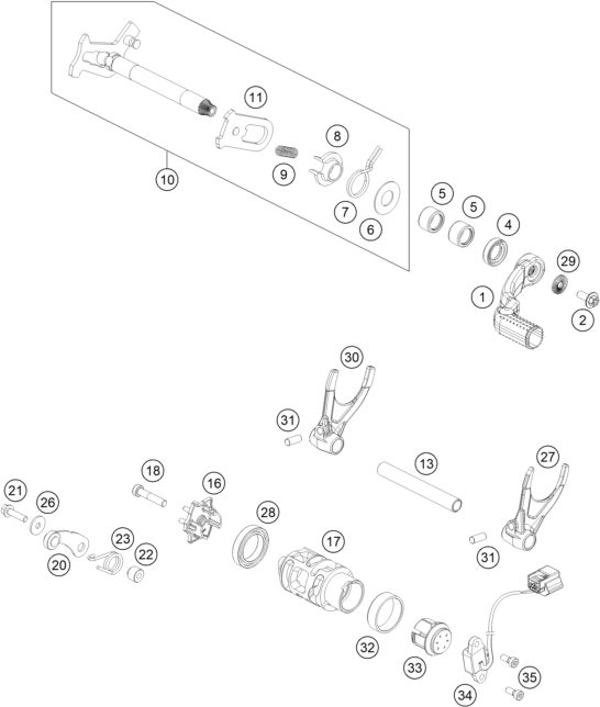 Náhled schématu SHIFTING MECHANISM