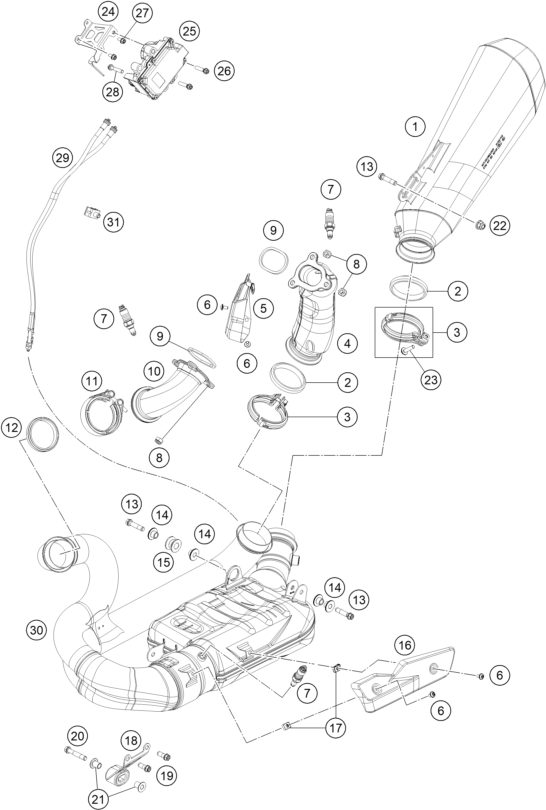 Náhled schématu EXHAUST SYSTEM