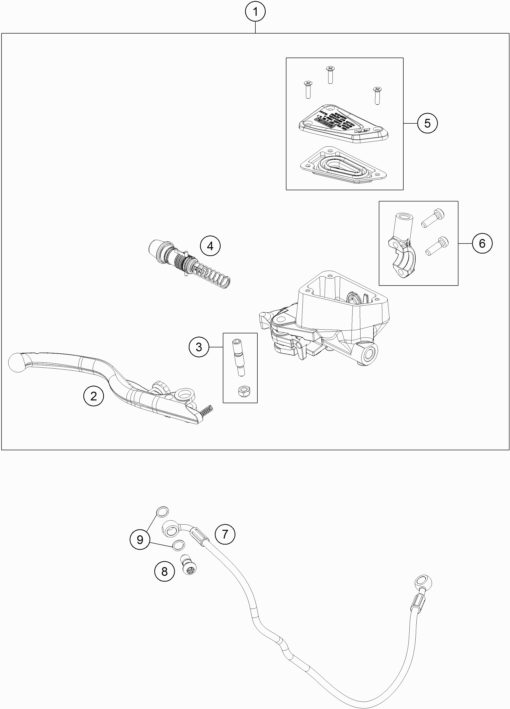 Náhled schématu FRONT BRAKE CONTROL