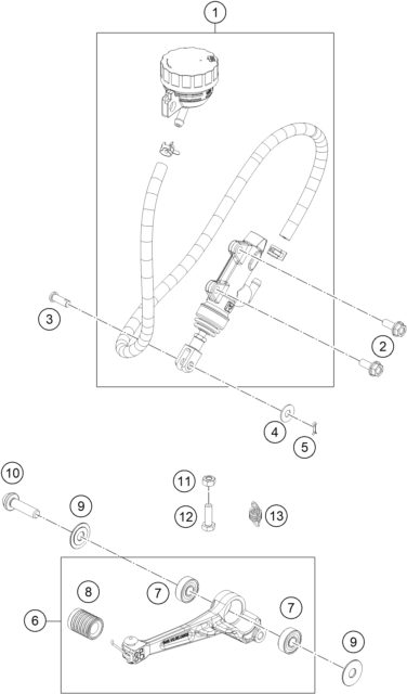 Náhled schématu REAR BRAKE CONTROL