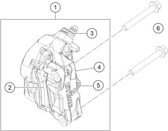 Náhled schématu FRONT BRAKE CALIPER
