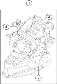 Náhled schématu REAR BRAKE CALIPER