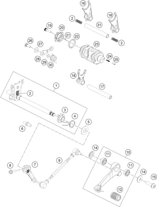Náhled schématu SHIFTING MECHANISM