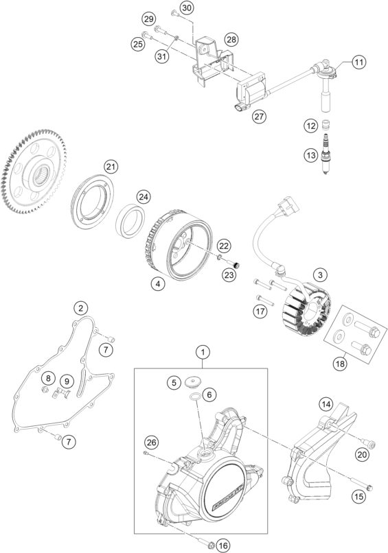 Náhled schématu IGNITION SYSTEM