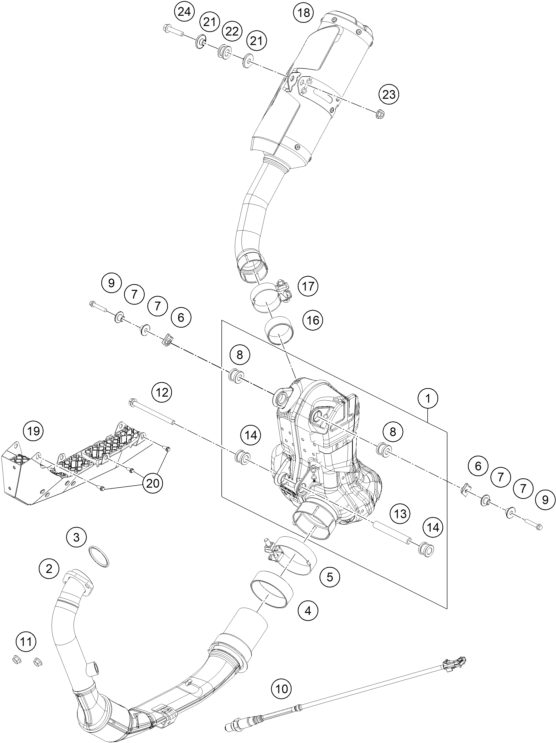 Náhled schématu EXHAUST SYSTEM