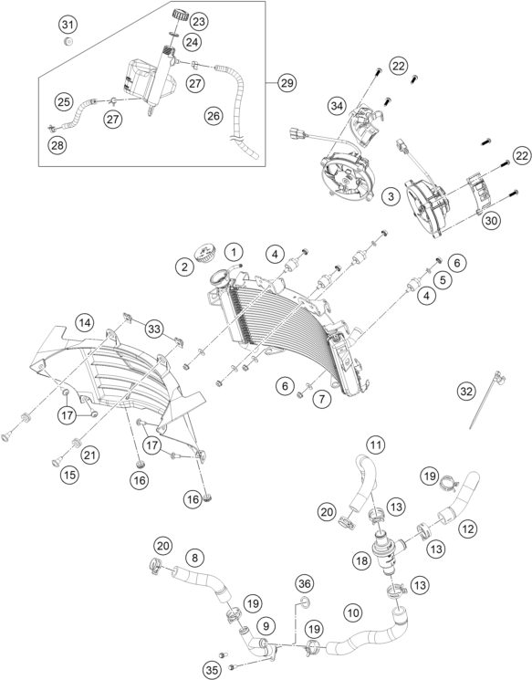 Náhled schématu COOLING SYSTEM