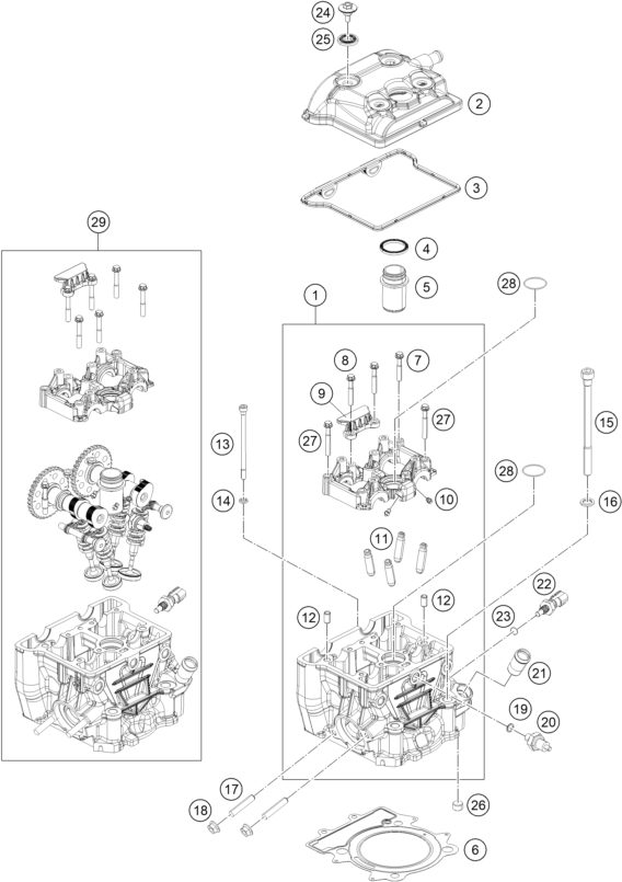 Náhled schématu CYLINDER HEAD