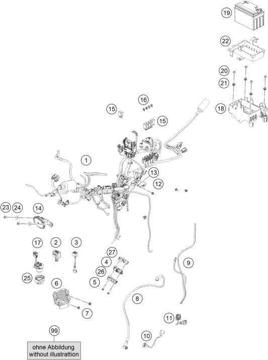 Náhled schématu WIRING HARNESS