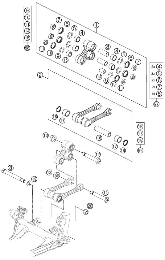 Náhled schématu PRO LEVER LINKING