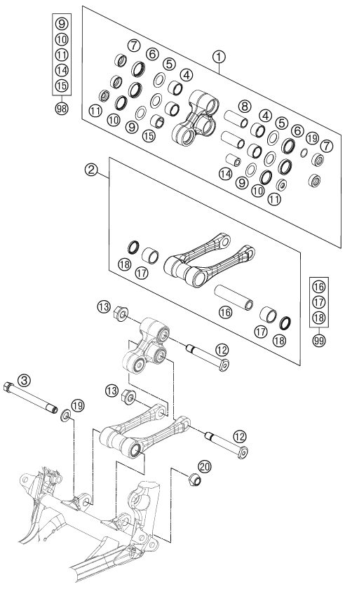 Náhled schématu PRO LEVER LINKING