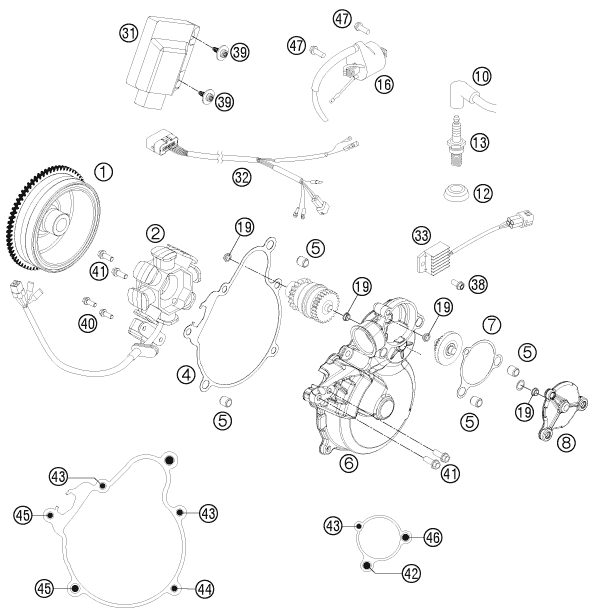 Náhled schématu IGNITION SYSTEM