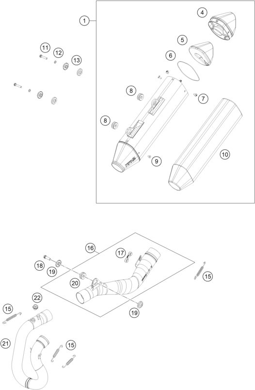 Náhled schématu EXHAUST SYSTEM