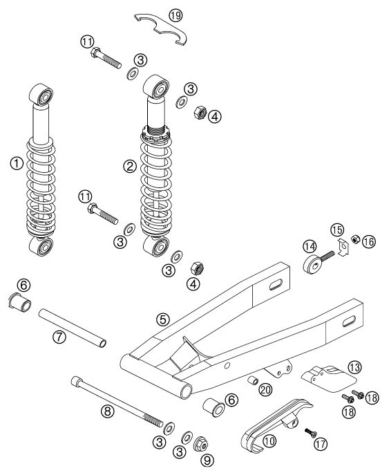 Náhled schématu SHOCK ABSORBER
