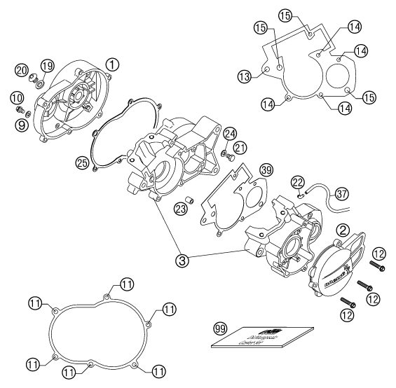 Náhled schématu ENGINE CASE