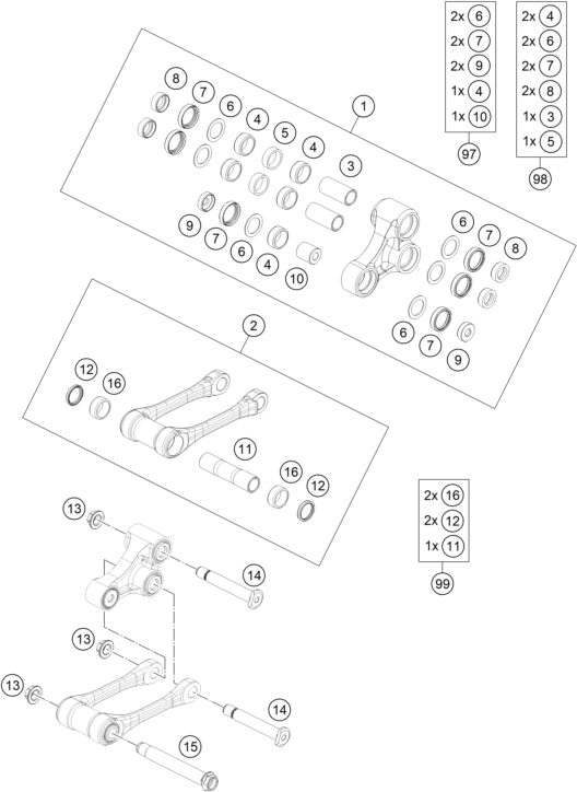 Náhled schématu PRO LEVER LINKING
