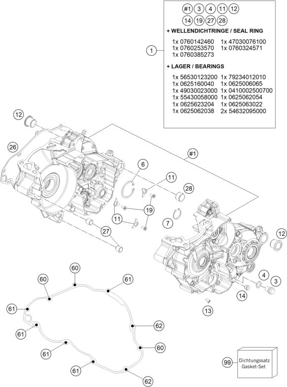 Náhled schématu ENGINE CASE