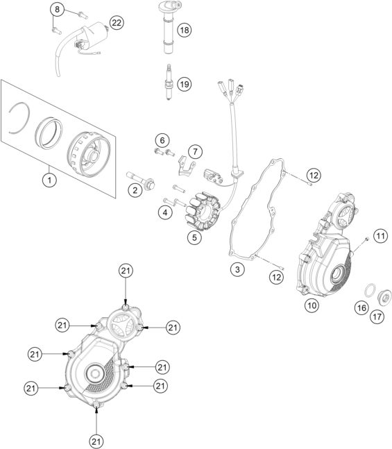 Náhled schématu IGNITION SYSTEM