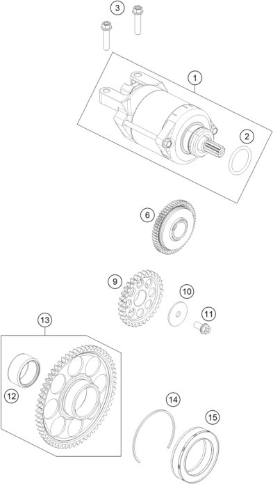 Náhled schématu ELECTRIC STARTER